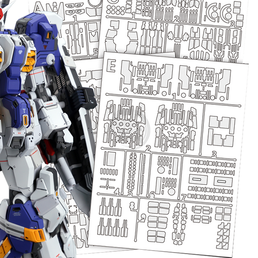 Stickler Studio - Precut Masking Tape for Stickler Studio's MG FA-78-3 Full Armour 7th Gundam Resin Conversion Kit - ShokuninGunpla