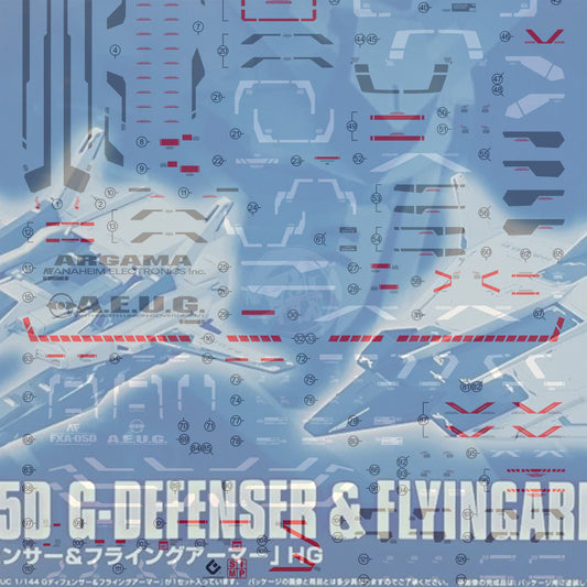 EVO Studio - HG G-Defenser & Flying Armor Waterslide Decals [UV] - ShokuninGunpla