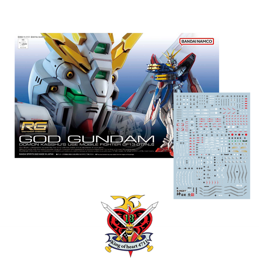 Bandai - RG God Gundam & Decal Bundle - ShokuninGunpla