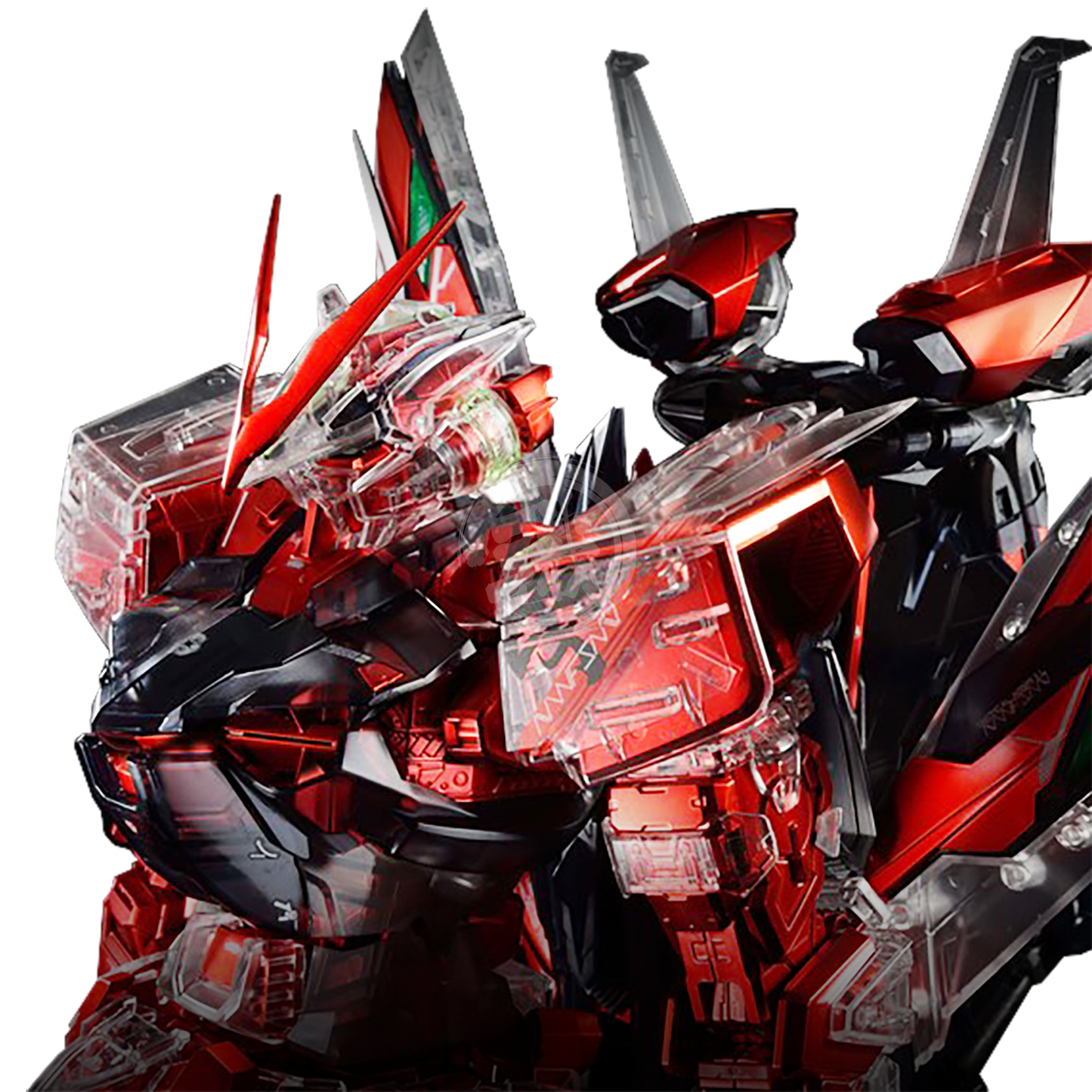 Bandai - PG Gundam Astray Red Frame Kai [Clear Armor Chrome Frame Ver] - ShokuninGunpla