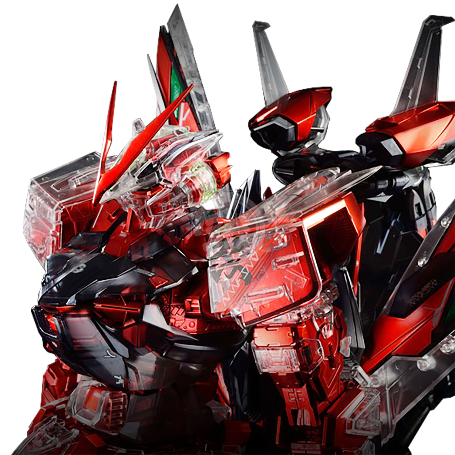 Bandai - PG Gundam Astray Red Frame Kai [Clear Armor Chrome Frame Ver] - ShokuninGunpla