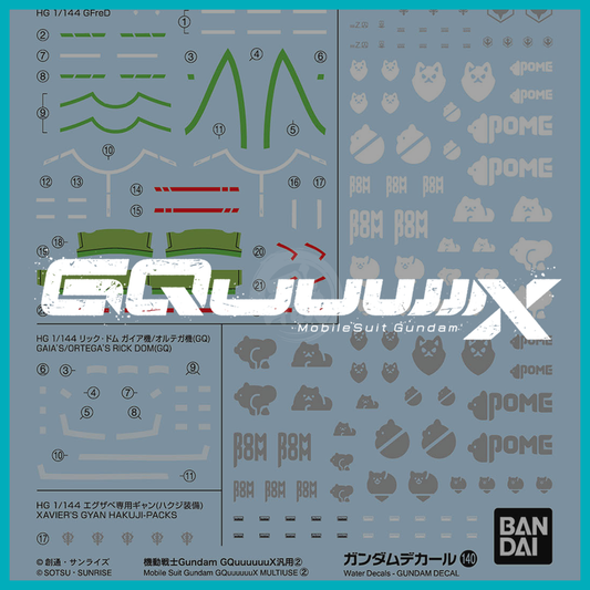 Gundam Decal 140 [Mobile Suit Gundam GQuuuuuuX Multiuse 2]