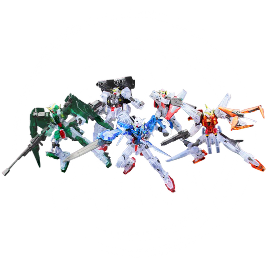 Bandai - HG Gundam OO Season 1 Set [Clear Color Ver.] - ShokuninGunpla