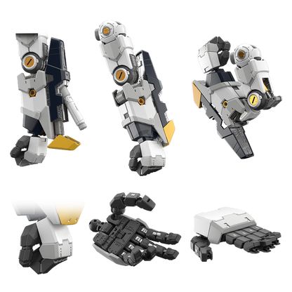 Bandai PGU Nu Gundam model kit held in hand, showcasing detailed plastic model with intricate features and vibrant colors.