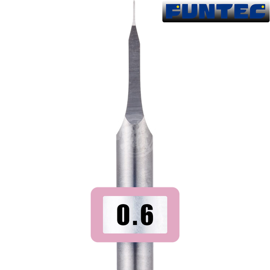 Funtec - Tungsten Carbide Chisel Bits [0.6mm] - ShokuninGunpla