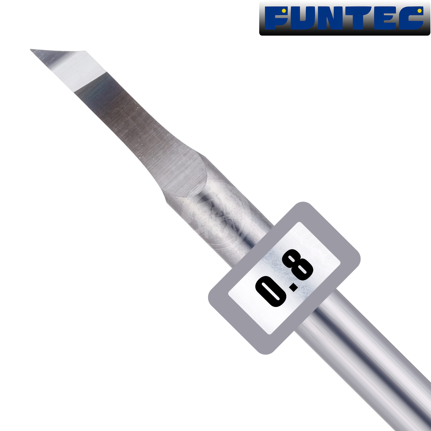 Funtec - Tungsten Carbide Chisel Bits [0.8mm] - ShokuninGunpla