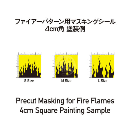 Fire Pattern Masking Sheet [Medium] - ShokuninGunpla