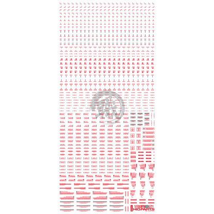 RB01 Caution Decal [Red & Grey] [1/100 Scale] - ShokuninGunpla