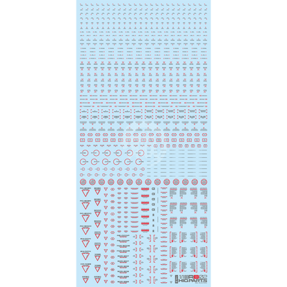 RB02 Caution Decal [Red & Grey] [1/100 Scale] - ShokuninGunpla
