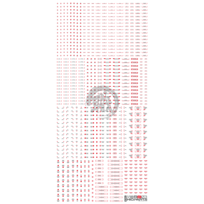 RB03 Caution Decal [Red & Grey] [1/100 Scale] - ShokuninGunpla
