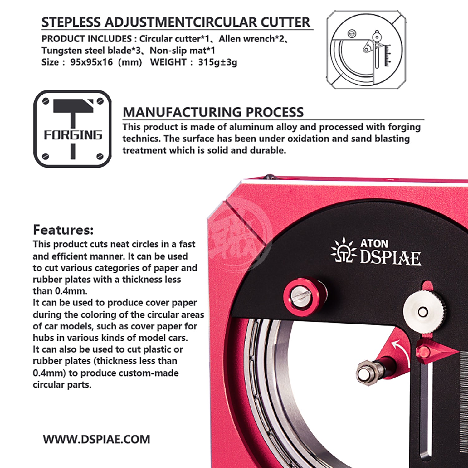 DSPIAE - Stepless Adjustment Circular Cutter - ShokuninGunpla