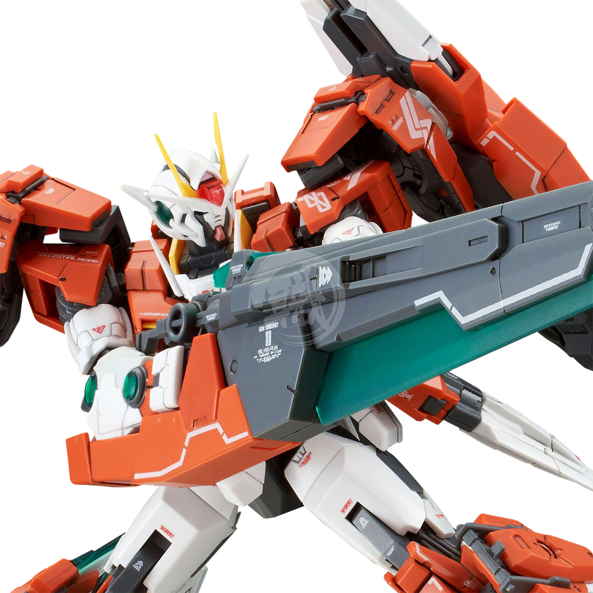 Premium Bandai 1/144 Scale Real Grade 00 Gundam Seven Sword/G Inspection