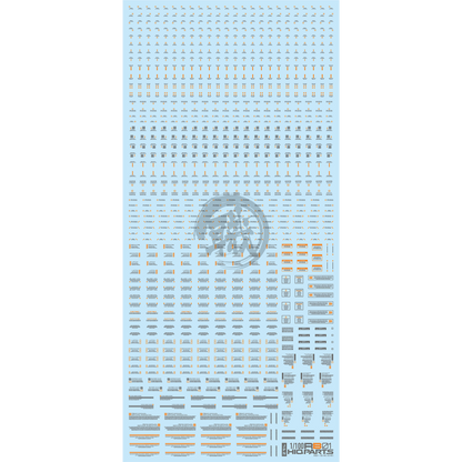 RB01 Caution Decal [Grey & Orange] [1/100 Scale] - ShokuninGunpla