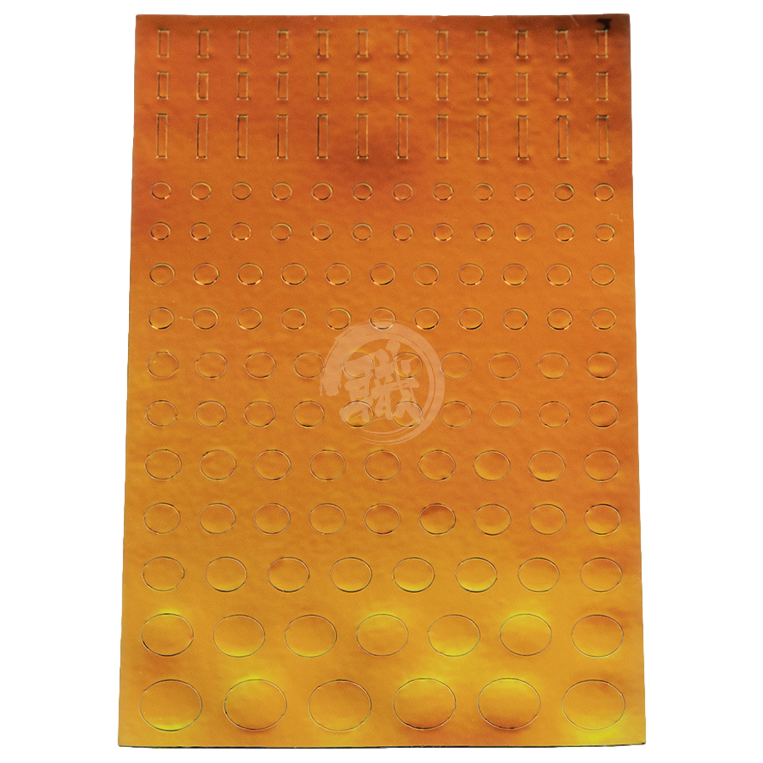 Polarized Orange Circular Stickers - ShokuninGunpla