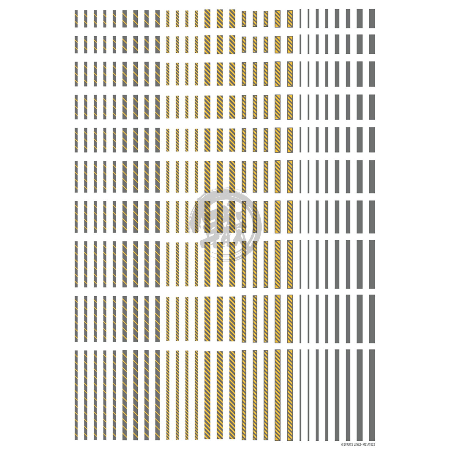 Line Decal 2 [Grey & Yellow] - ShokuninGunpla