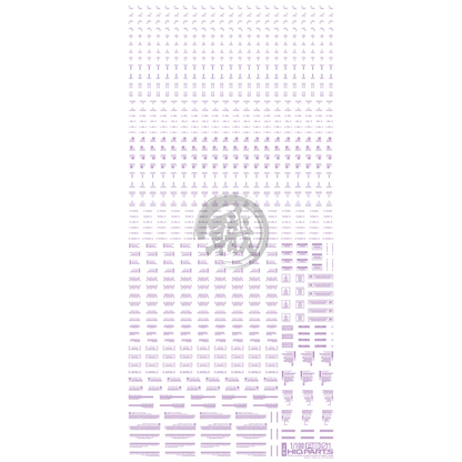 RB01 Caution Decal [Pastel Violet] [1/100 Scale] - ShokuninGunpla