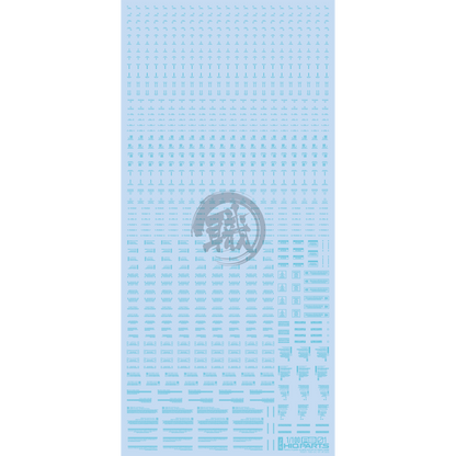 RB01 Caution Decal [Pastel Blue] [1/100 Scale] - ShokuninGunpla