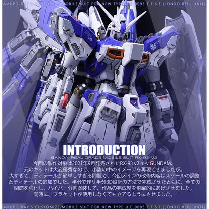 RG Hi-Nu Resin Conversion Kit [Preorder Q4 2022] - ShokuninGunpla