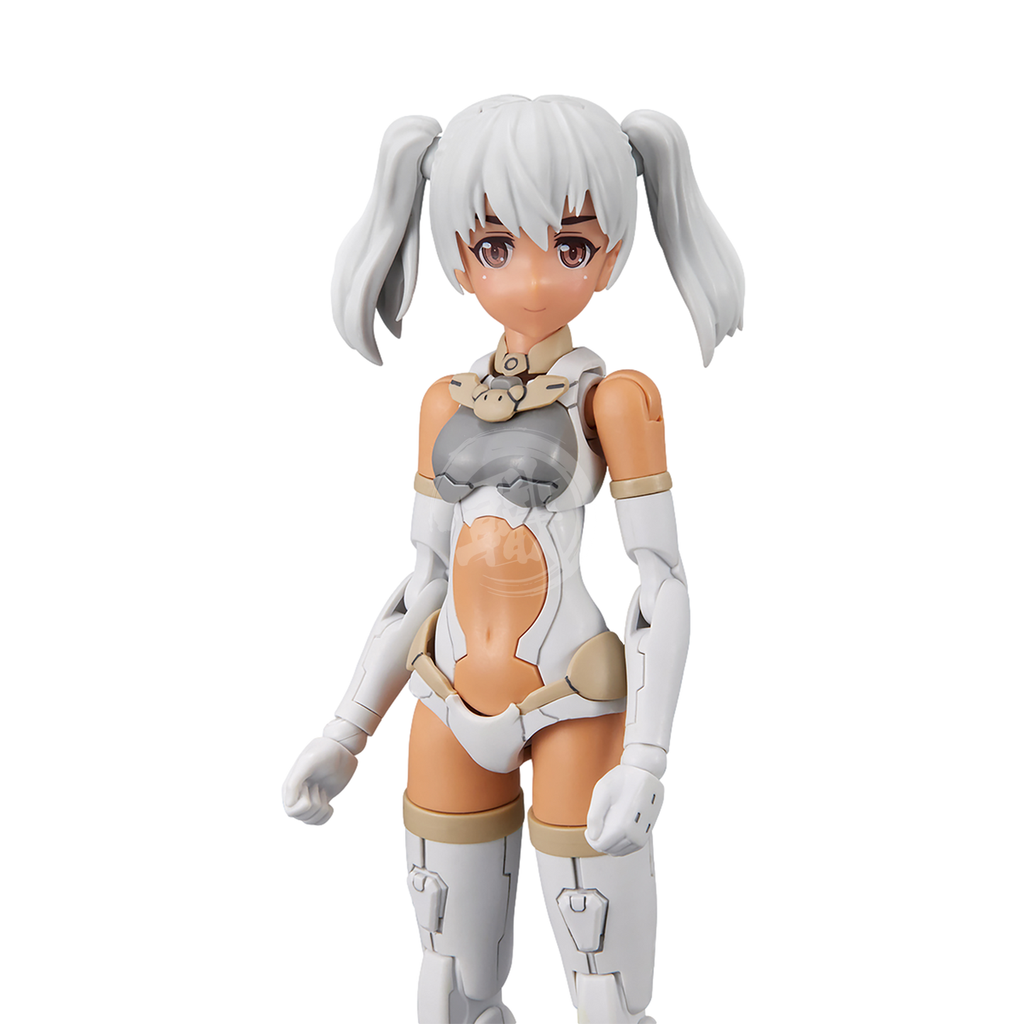 30MS Hair Style Parts [Vol.5] [Pigtails-4 White-1] - ShokuninGunpla