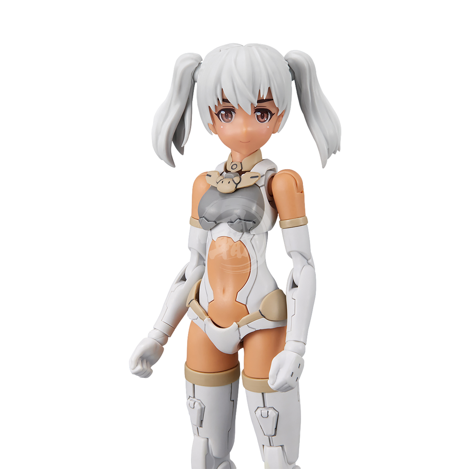 30MS Hair Style Parts [Vol.5] [Pigtails-4 White-1] - ShokuninGunpla
