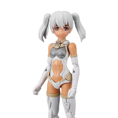 30MS Hair Style Parts [Vol.5] [Pigtails-4 White-1] - ShokuninGunpla