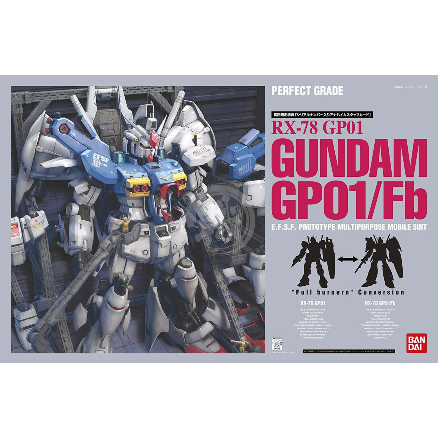 Bandai - PG RX-78 Gundam GP-01/FB - ShokuninGunpla