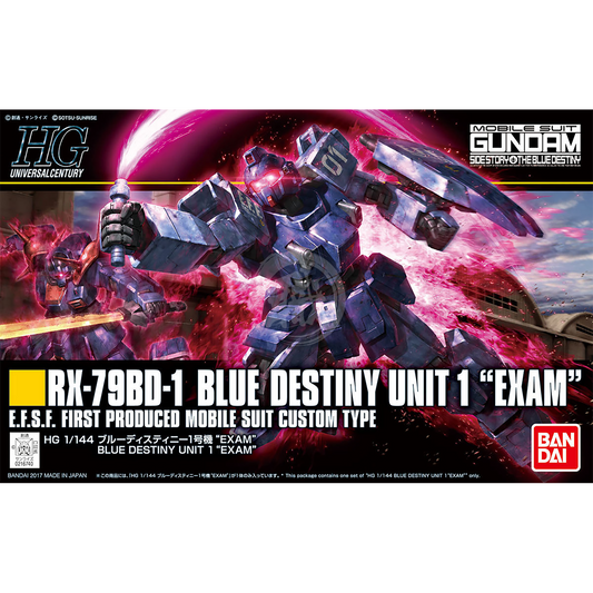 HG  Blue Destiny Unit 1 "Exam" - ShokuninGunpla