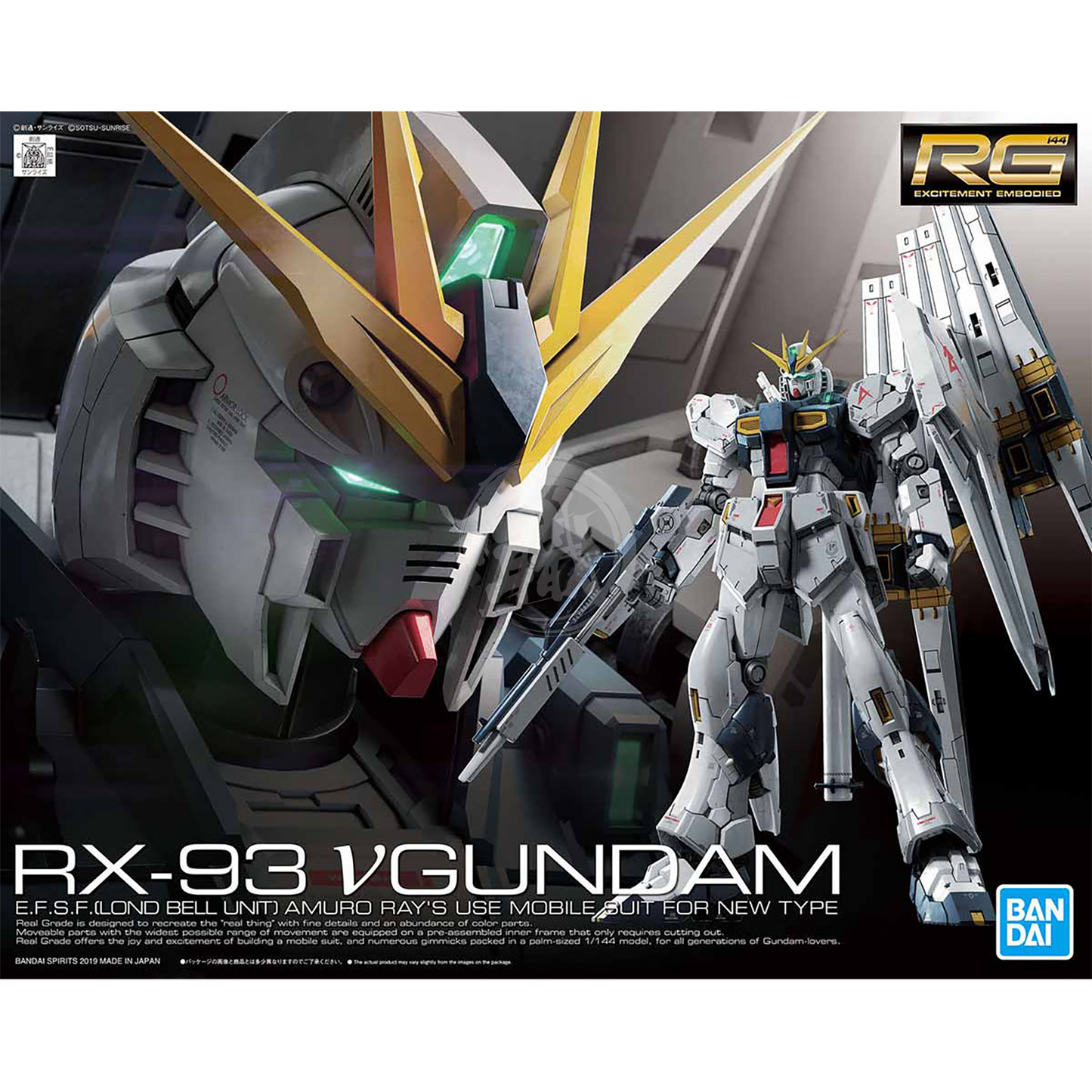 Bandai - RG Nu Gundam - ShokuninGunpla