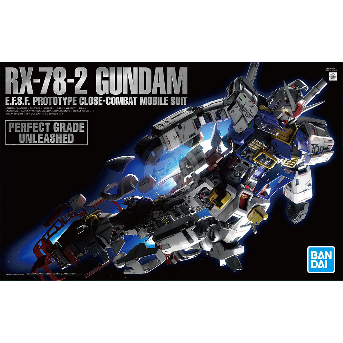 Bandai 1/60 Scale Perfect Grade Unleashed PGU RX-78-2 Gundam
