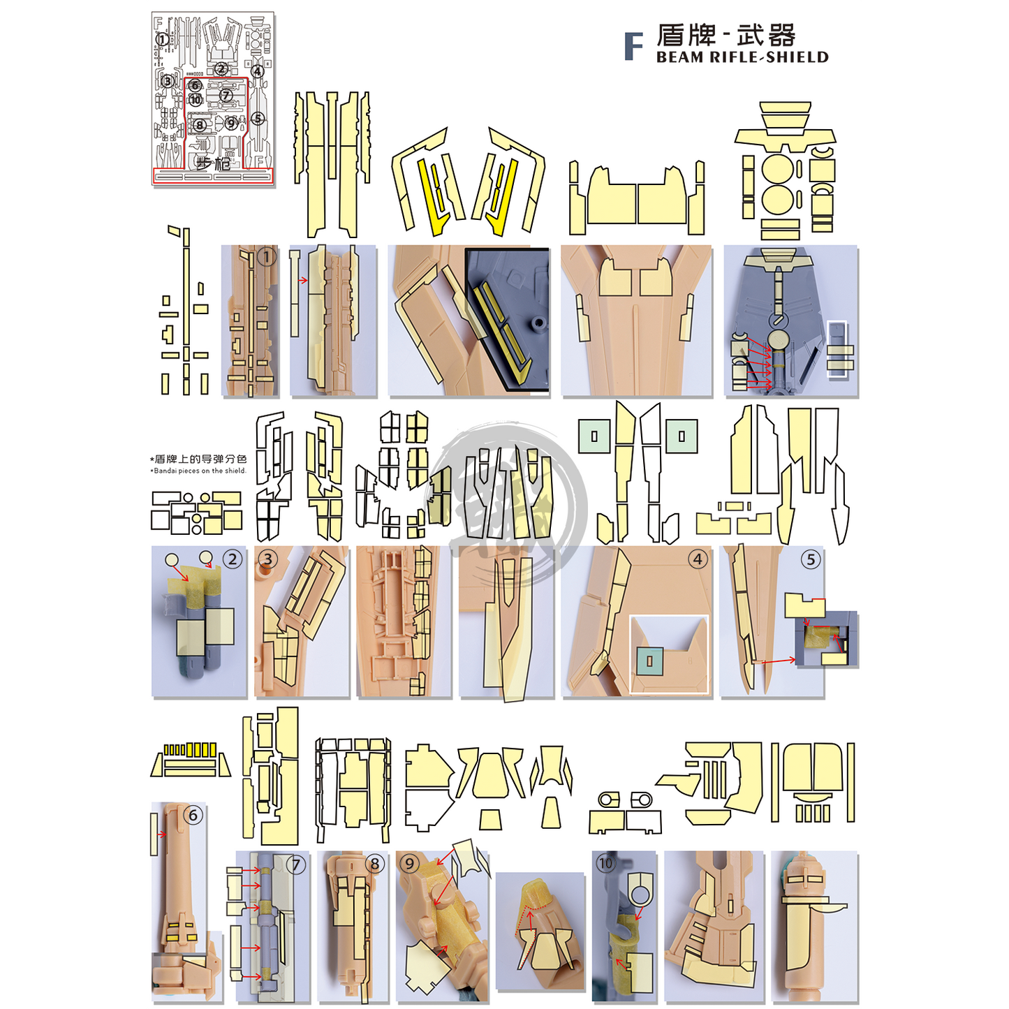 Pre-Cut Masking Tape for Yujiao Land Nu Resin Conversion Kit - ShokuninGunpla