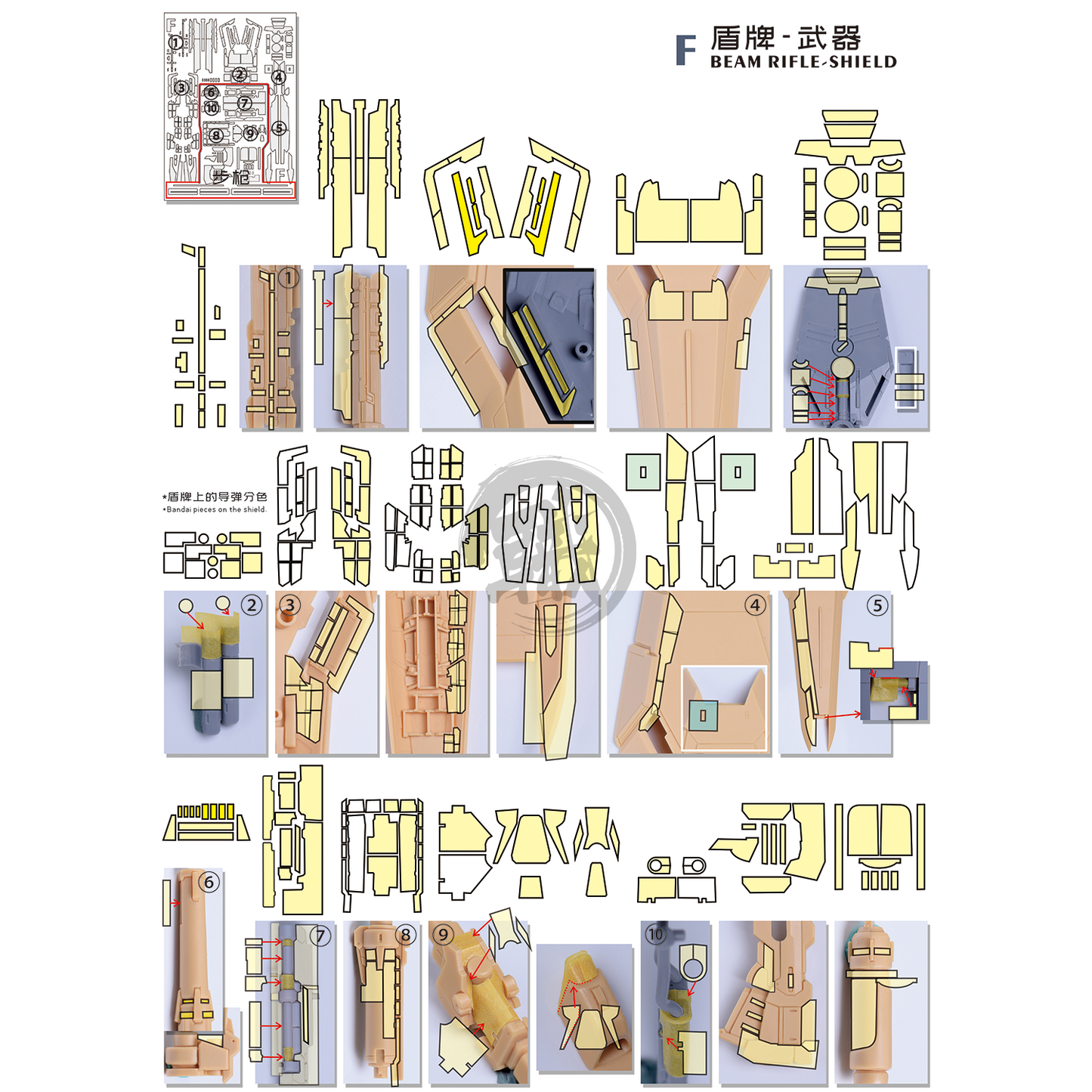 Pre-Cut Masking Tape for Yujiao Land Hi-Nu Resin Conversion Kit - ShokuninGunpla