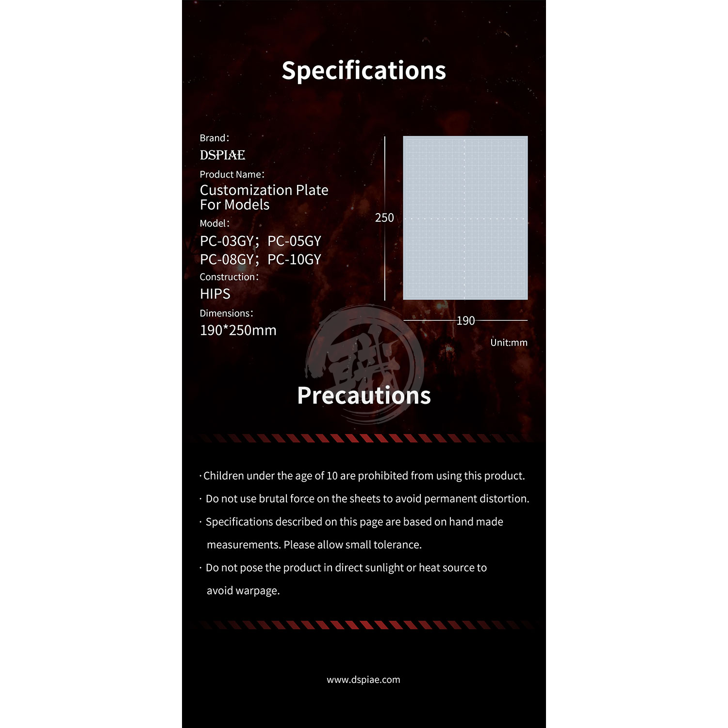 Customization Plate for Models [0.3mm] - ShokuninGunpla