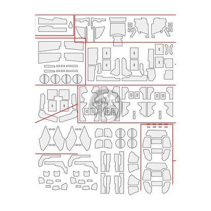 Pre-Cut Masking Tape for Yujiao Land Zaku II Resin Conversion Kit - ShokuninGunpla