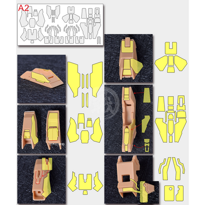 Pre-Cut Masking Tape for AOK Hi-Nu Resin Conversion Kit - ShokuninGunpla