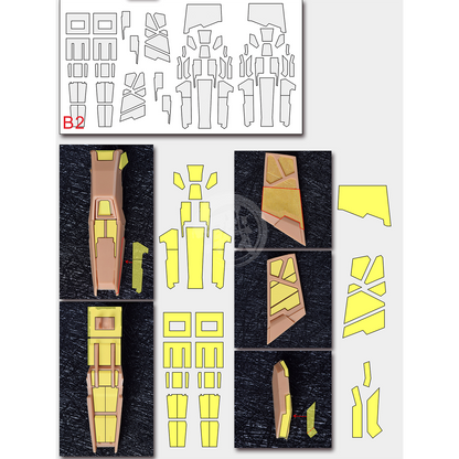 Pre-Cut Masking Tape for AOK Hi-Nu Resin Conversion Kit - ShokuninGunpla