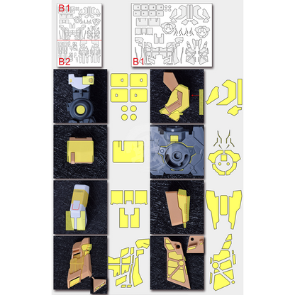 Pre-Cut Masking Tape for AOK Hi-Nu Resin Conversion Kit - ShokuninGunpla