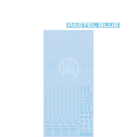RB01 Caution Decal [Pastel Blue] [1/100 Scale] - ShokuninGunpla