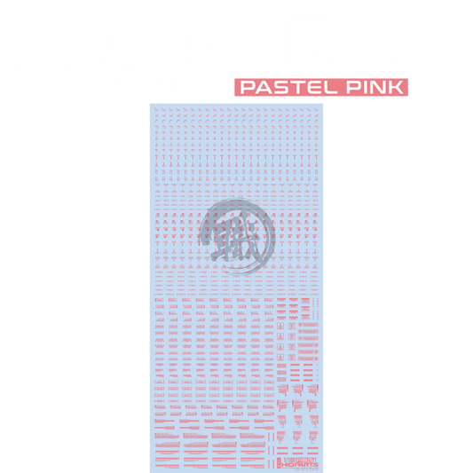 RB01 Caution Decal [Pastel Pink] [1/100 Scale] - ShokuninGunpla