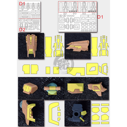 Pre-Cut Masking Tape for AOK Hi-Nu Resin Conversion Kit - ShokuninGunpla