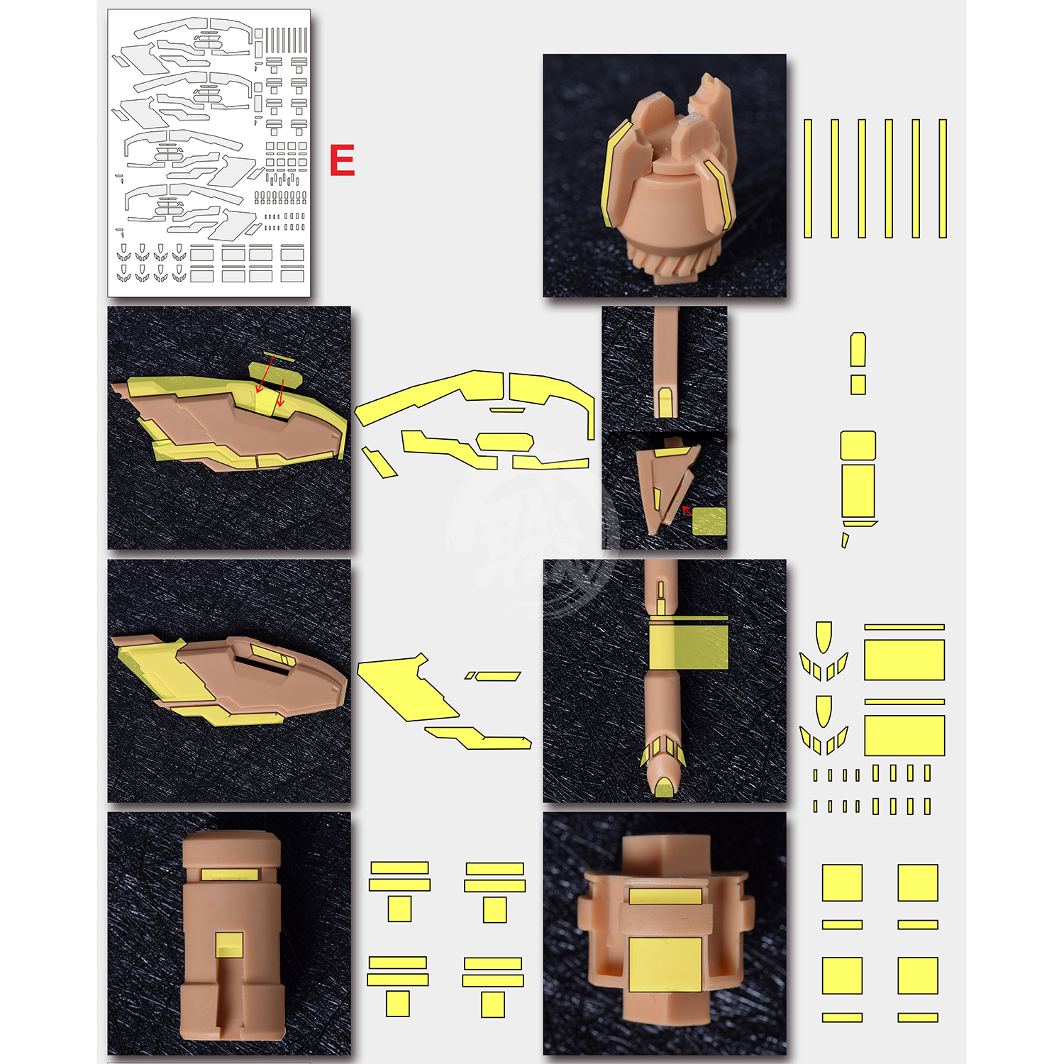 Pre-Cut Masking Tape for AOK Hi-Nu Resin Conversion Kit - ShokuninGunpla