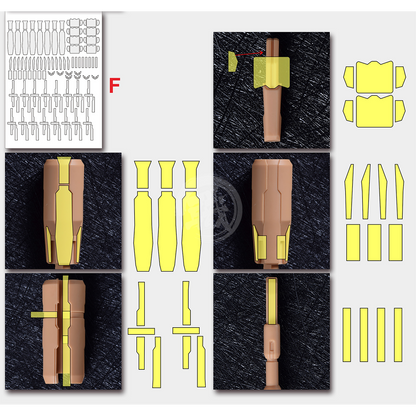 Pre-Cut Masking Tape for AOK Hi-Nu Resin Conversion Kit - ShokuninGunpla