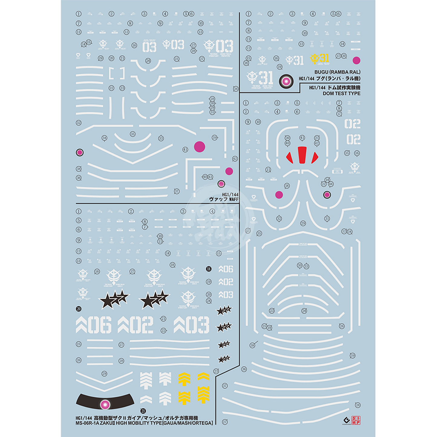 HG "Gundam The Origin" Decals [Multiuse] - Set 2 - ShokuninGunpla