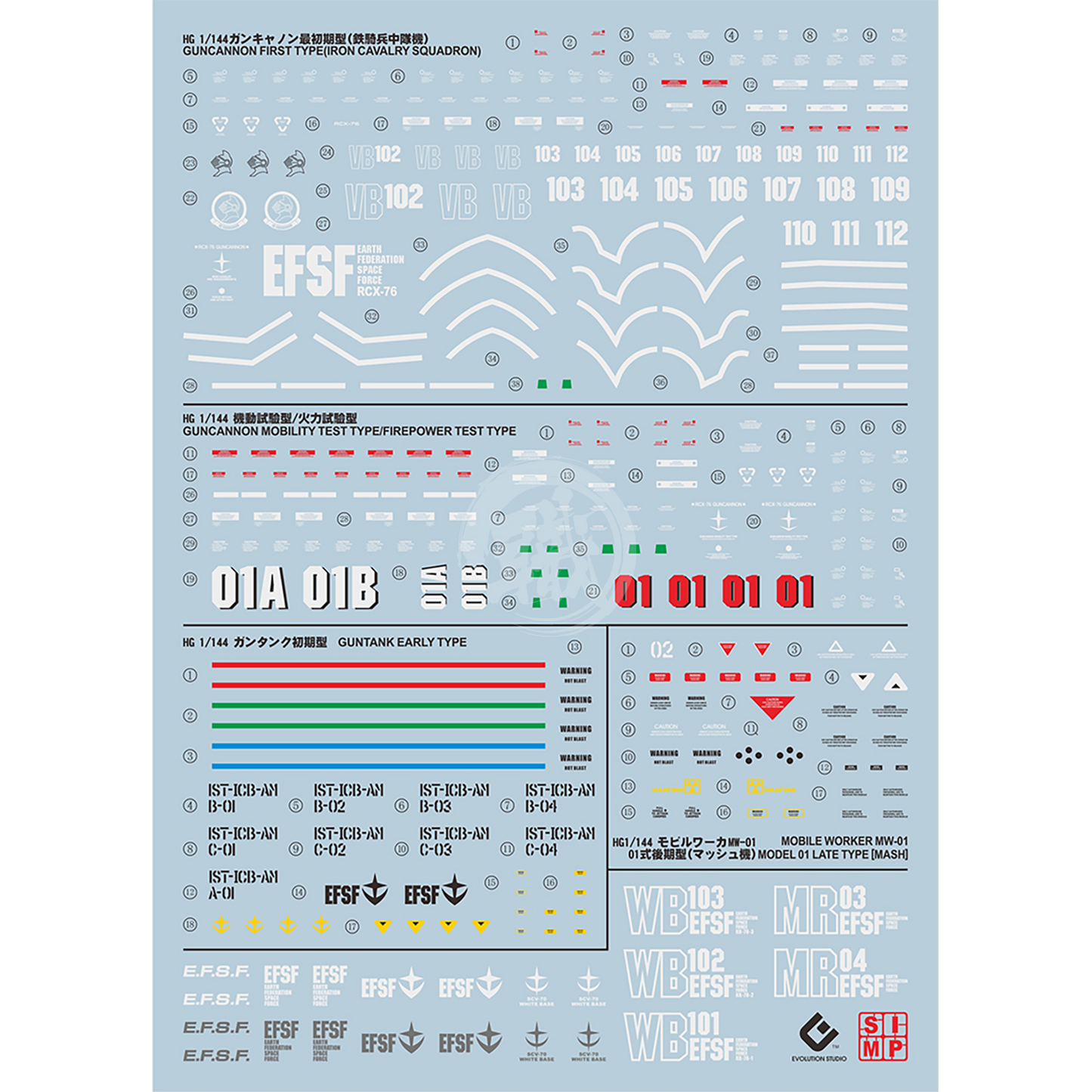 HG "Gundam The Origin" Decals [Multiuse] - Set 3 - ShokuninGunpla