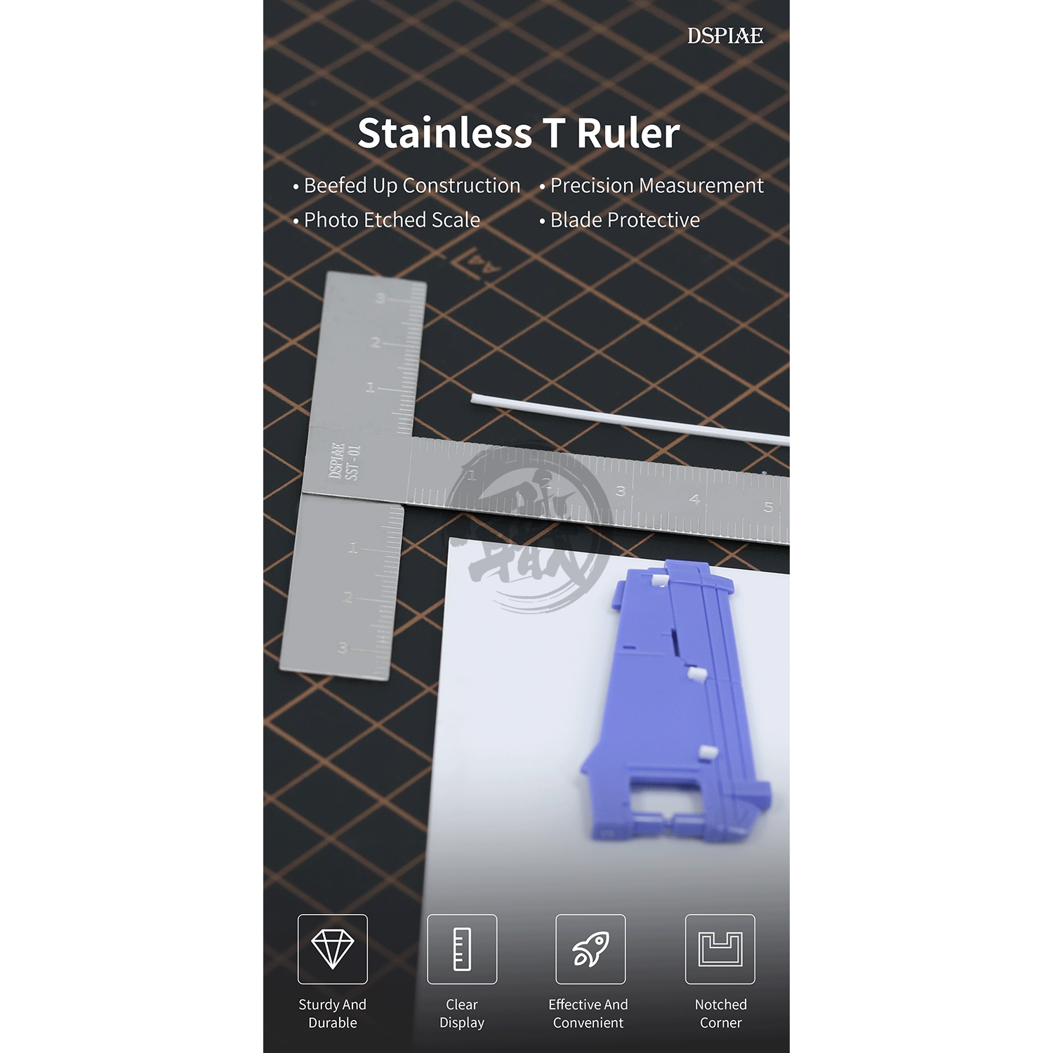 Stainless T Ruler - ShokuninGunpla