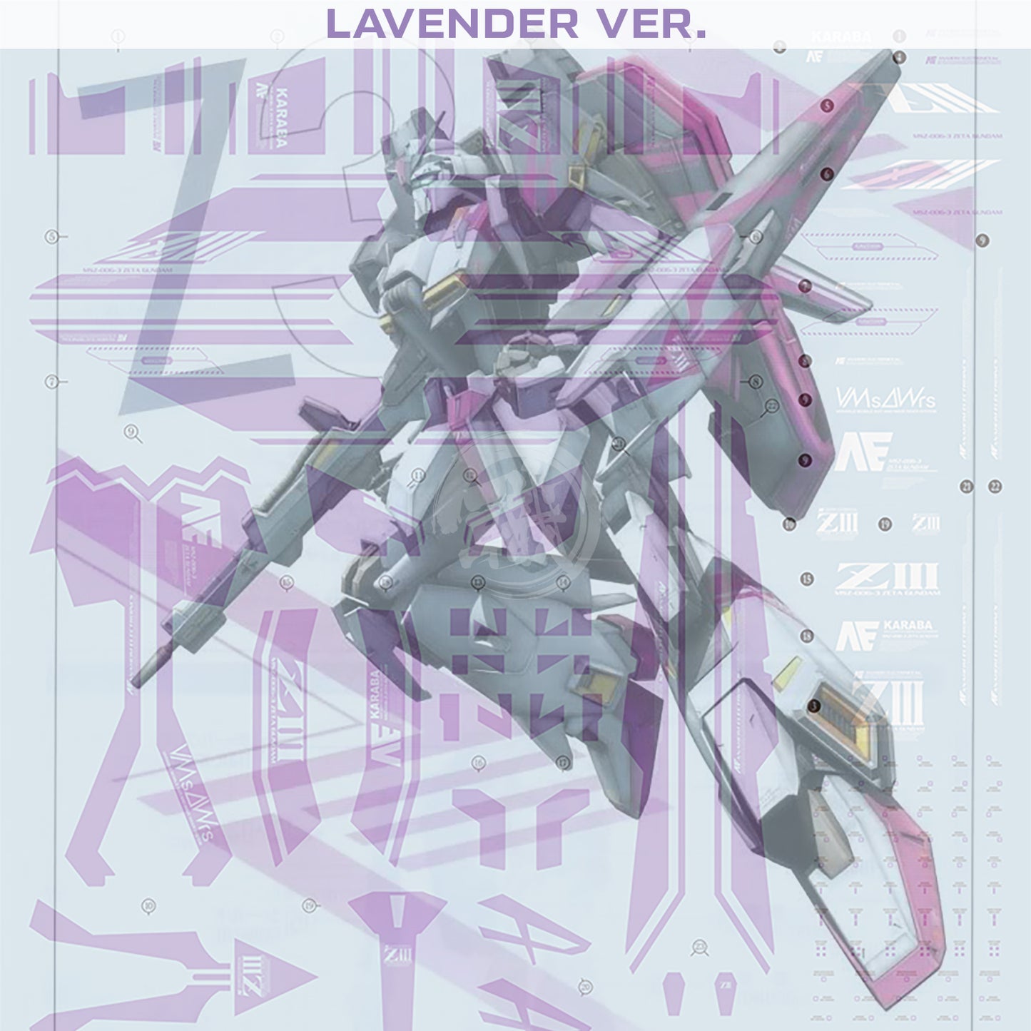 MG Zeta III [Z3] Waterslide Decals [Lavender Ver.] - ShokuninGunpla