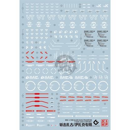 EVO Studio - MG Blaze Zaku Phantom Waterslide Decals - ShokuninGunpla