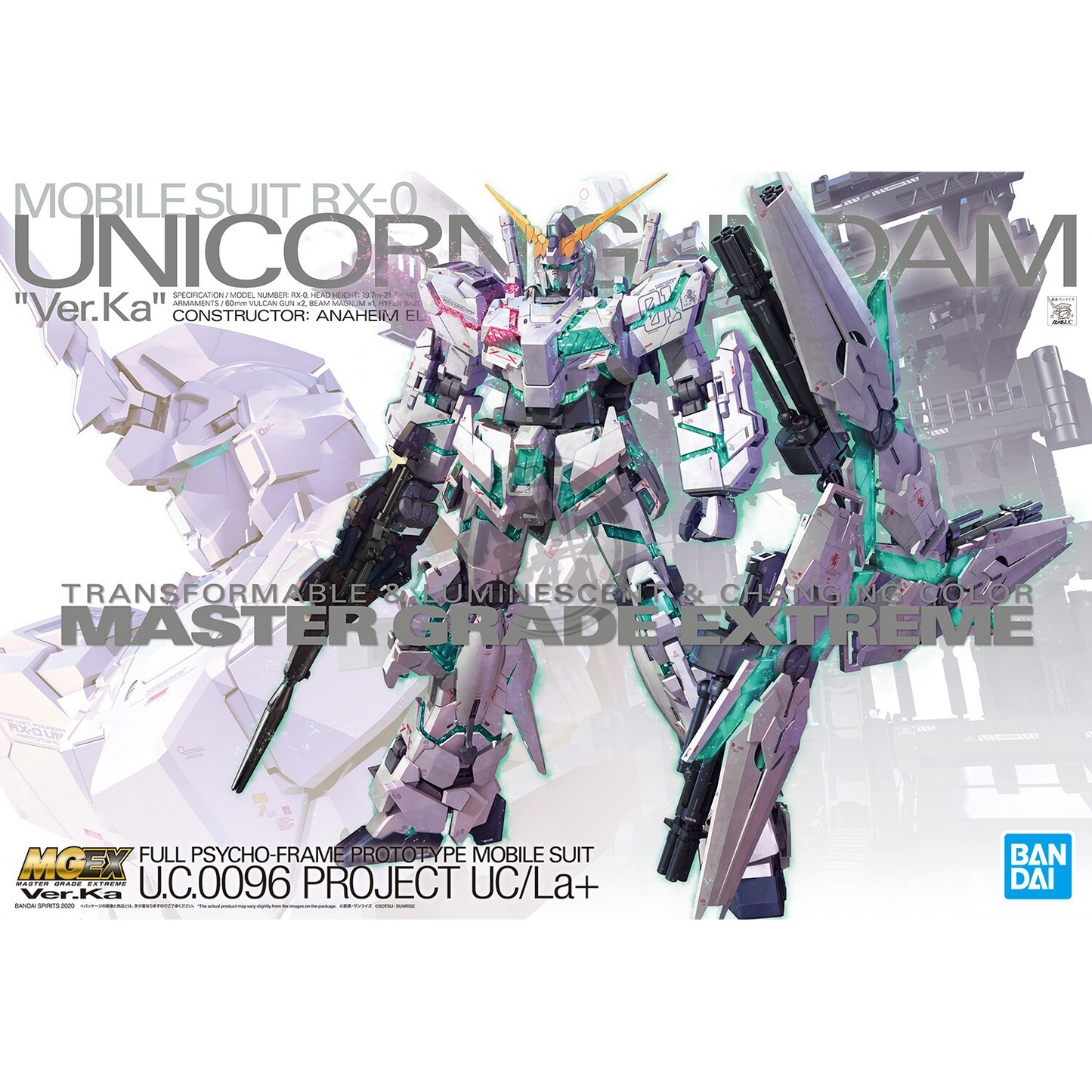 Bandai - MGEX Unicorn Gundam Ver.Ka - ShokuninGunpla