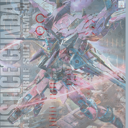EVO Studio - MG Justice Gundam Waterslide Decals [Fluorescent] - ShokuninGunpla
