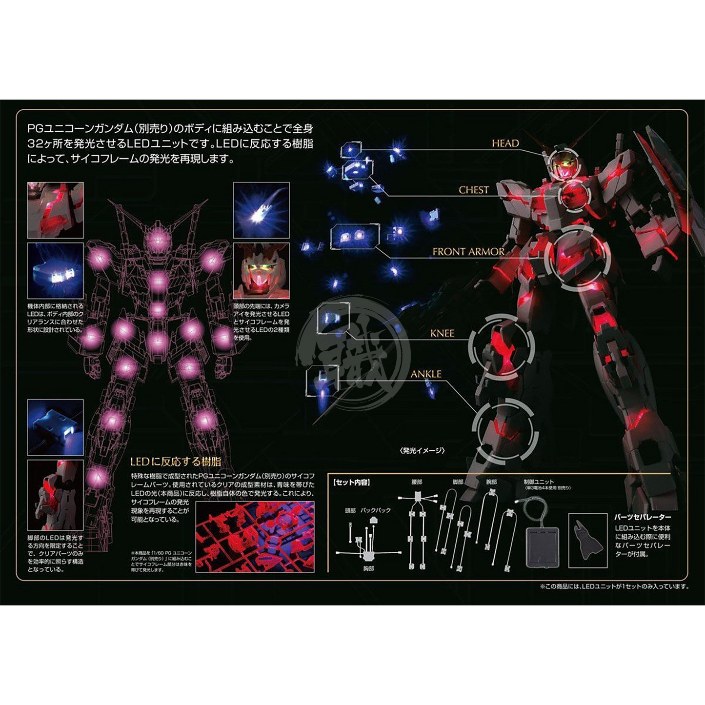 Bandai - PG Unicorn Gundam LED System - ShokuninGunpla