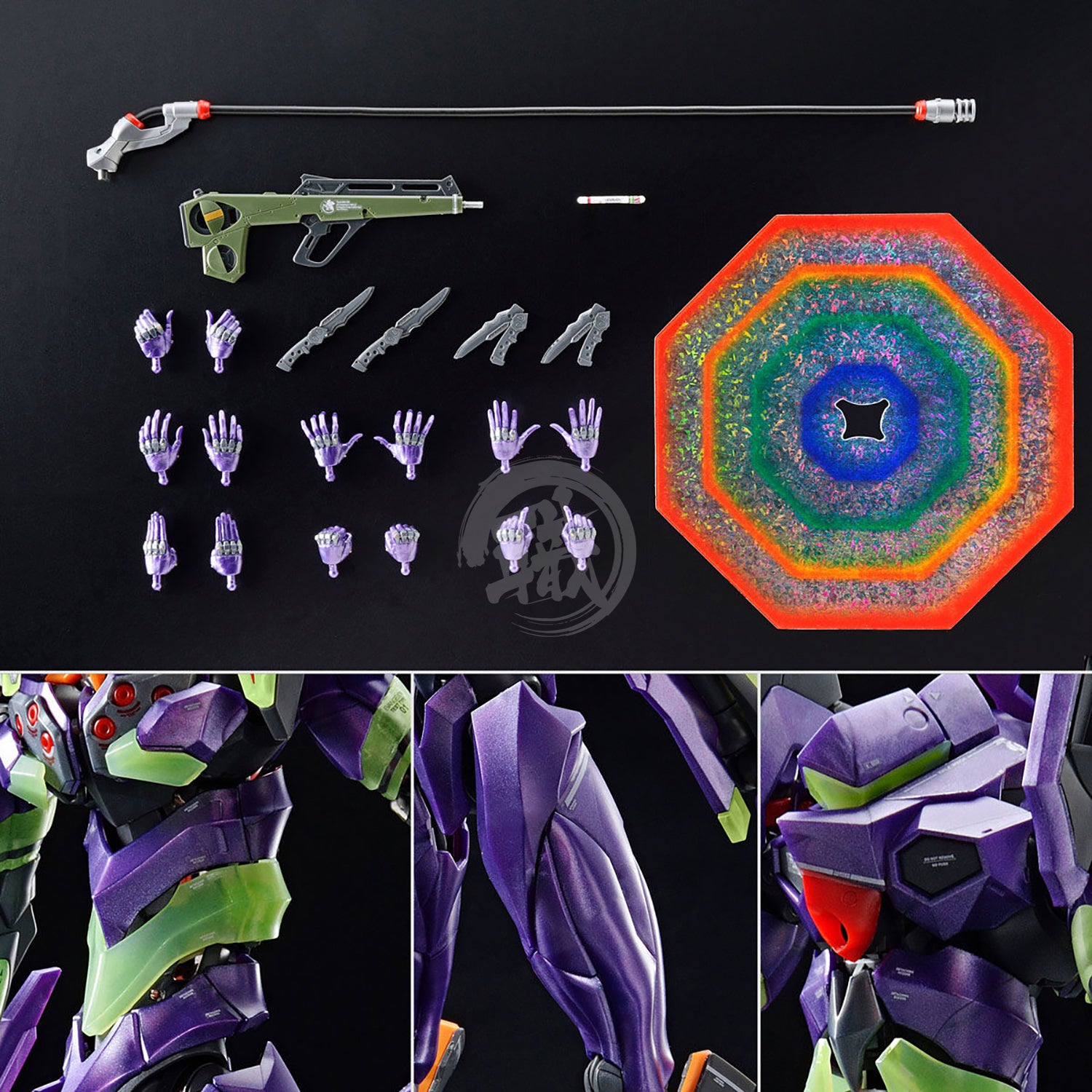 Premium Bandai Real Grade Evangelion Unit-01 [Night Combat Color]